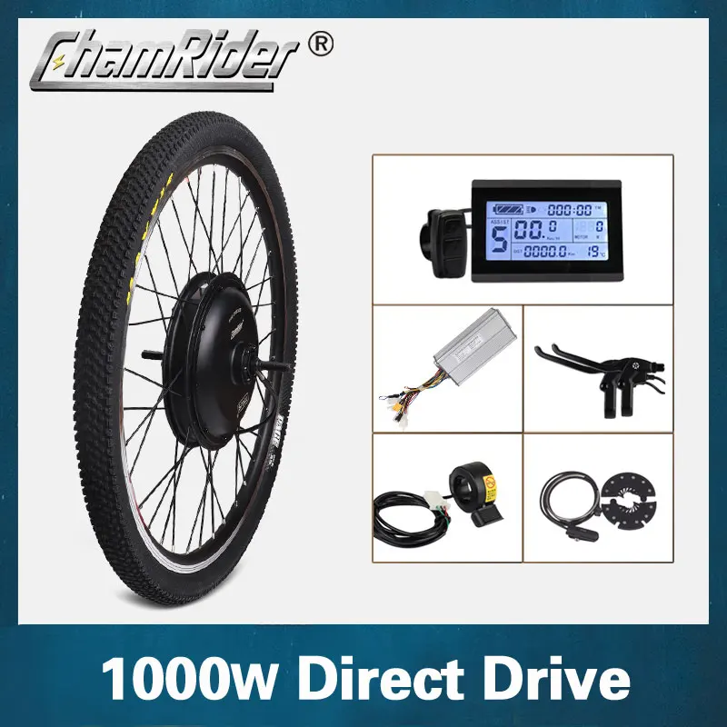 

48V 1000W E-bike kit Electric bike conversion kit XF39 XF40 30H Driect Drive Motor Kit MXUS brand LED LCD display freehub