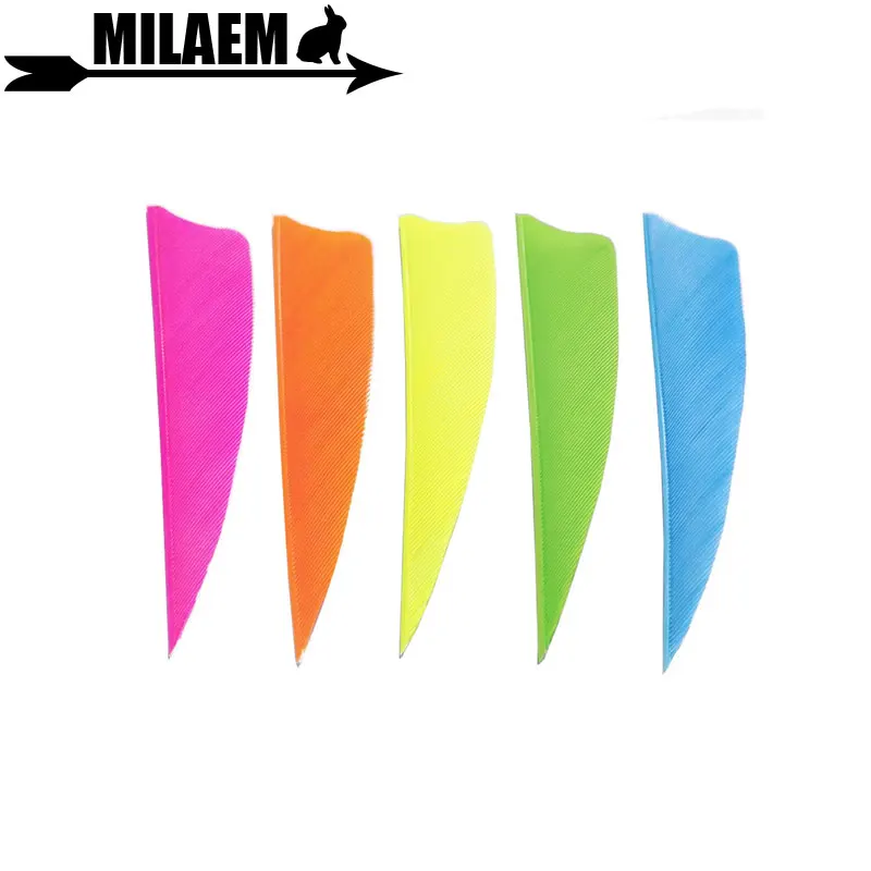 50 шт. 3 дюйма стрела перо Натурные флетчи Охотничья Флетчинг правое крыло