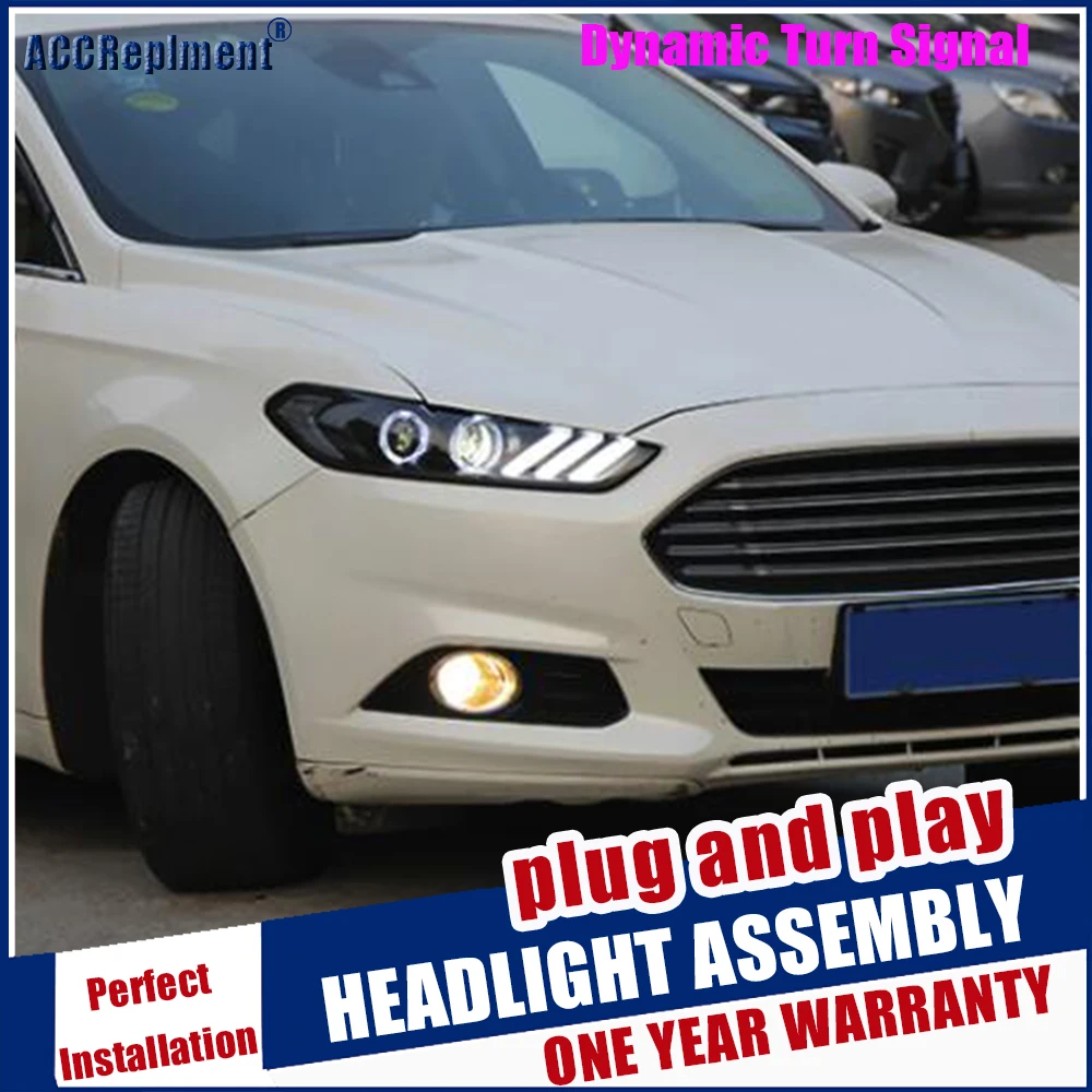 Автомобильный Стайлинг 2013-2016 для Ford Mondeo Fusion головной светильник s Mustang стиль