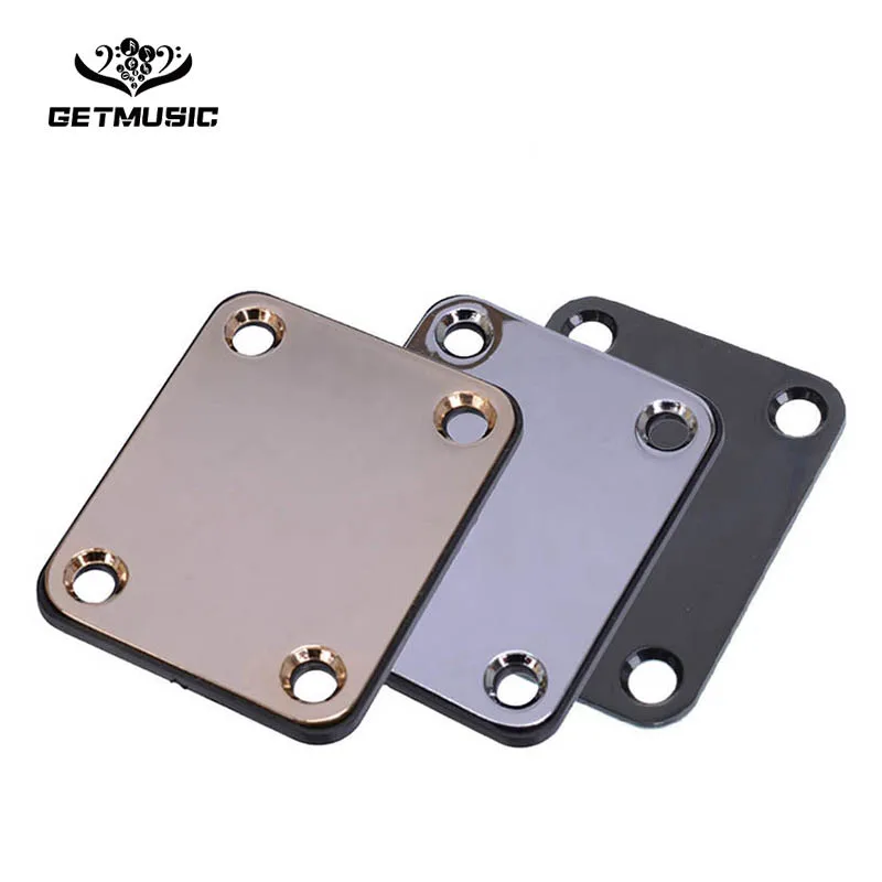 Черная хромированная для электрогитары Шеи Плиты пластина исправить Теле Telecaster
