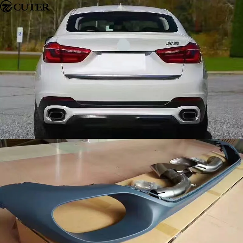 Глушитель F16 X6 из нержавеющей стали глушитель для установочной трубы и задний