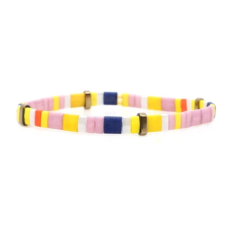 TL-B190155B Go2boho браслет для женщин Miyuki браслеты богемные Тила бусины летние пляжные ювелирные изделия Pulseras Mujer красочные Insta Мода - Окраска металла: TL-B190155B