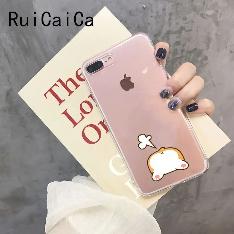 RuiCaiCa милый корги Butt Animal Puppy клиент высокого качества чехол для телефона iPhone 8 7 6 6S Plus X XS MAX 5 5S SE XR 10 Чехол
