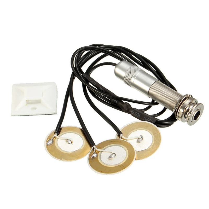 Пьезо контакт 3 преобразователя пикапы часть для гитары укулеле мандолина с