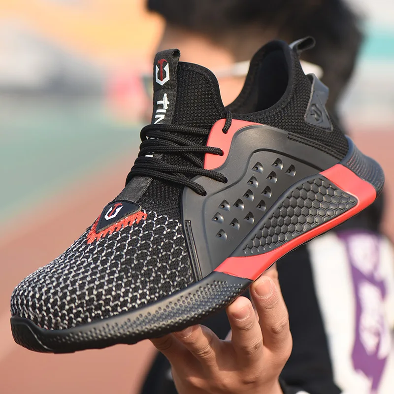 

Summer Breathable Work Shoes Men's Anti-Smashing and Anti-Penetration Firm Safety Protective Footwear Safety Shoes