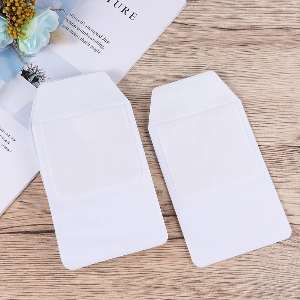 

10PCS PVC Transparent Leak-Proof Pen Pouch Inserted Pen Bag Pocket Bag for Nurse (White)