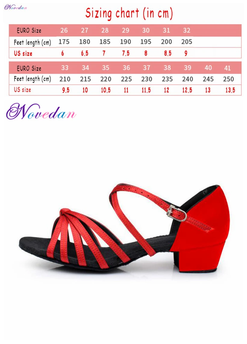 Style 10 Check size Скидка; Новинка; ; Детская бальное танго сальса для девочек; обувь для латинских танцев; атласная кубинская обувь на низком каблуке; 17 цветов - Цвет: Style 10 Check size