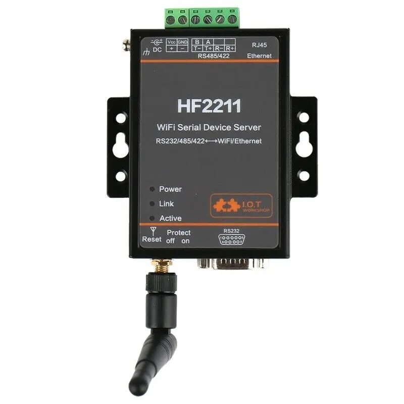 WIFI Серийный Сервер RS232 RS485 к RJ45 и сервер wifi Конвертер RS232/RS485/Ethernet интерфейс DTU|server| |