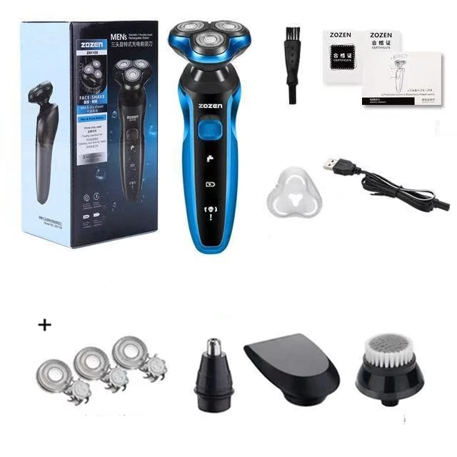 

New Electric Shaver Rechargeable Electric Razor Shaving Machine Cleaning Beard Razor for Men Wet and Dry Waterproof Washable