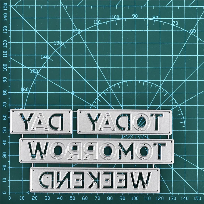 DiyArts Today/tomorning слова штампы буквы металлические Вырубные для изготовления