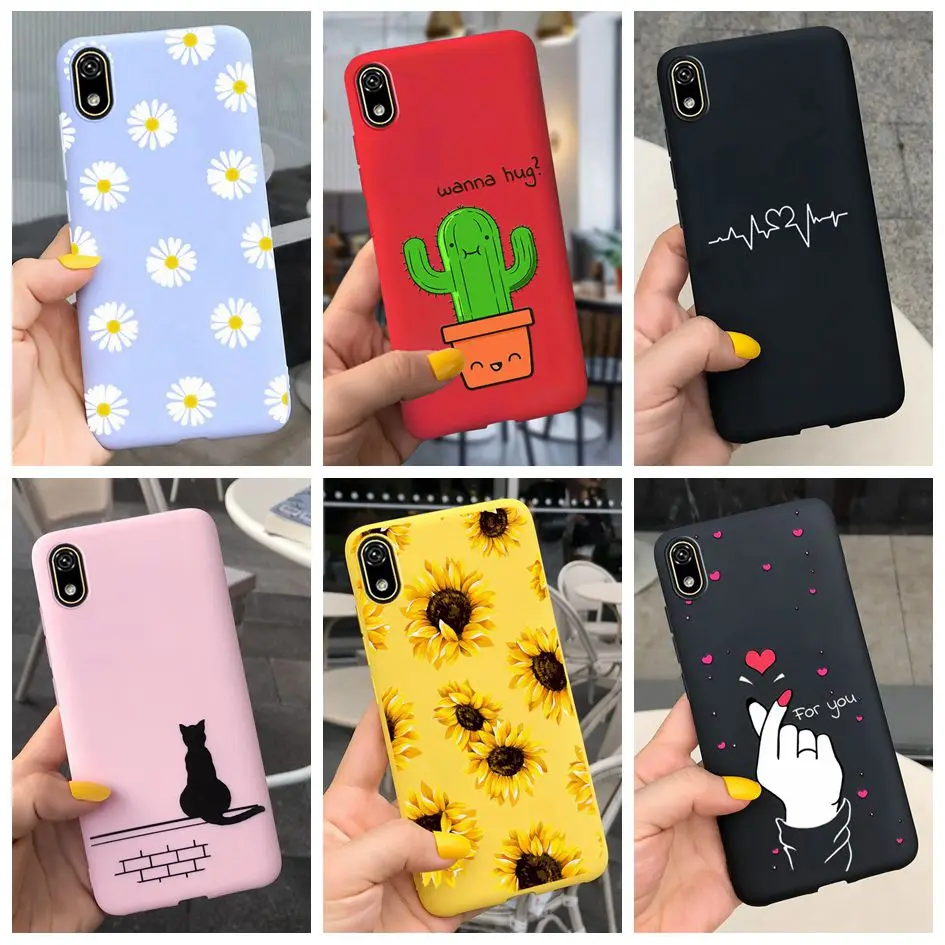 Чехол для Huawei Honor 8S 2020 Новый Модный яркий чехол с рисунком маргаритки сердца