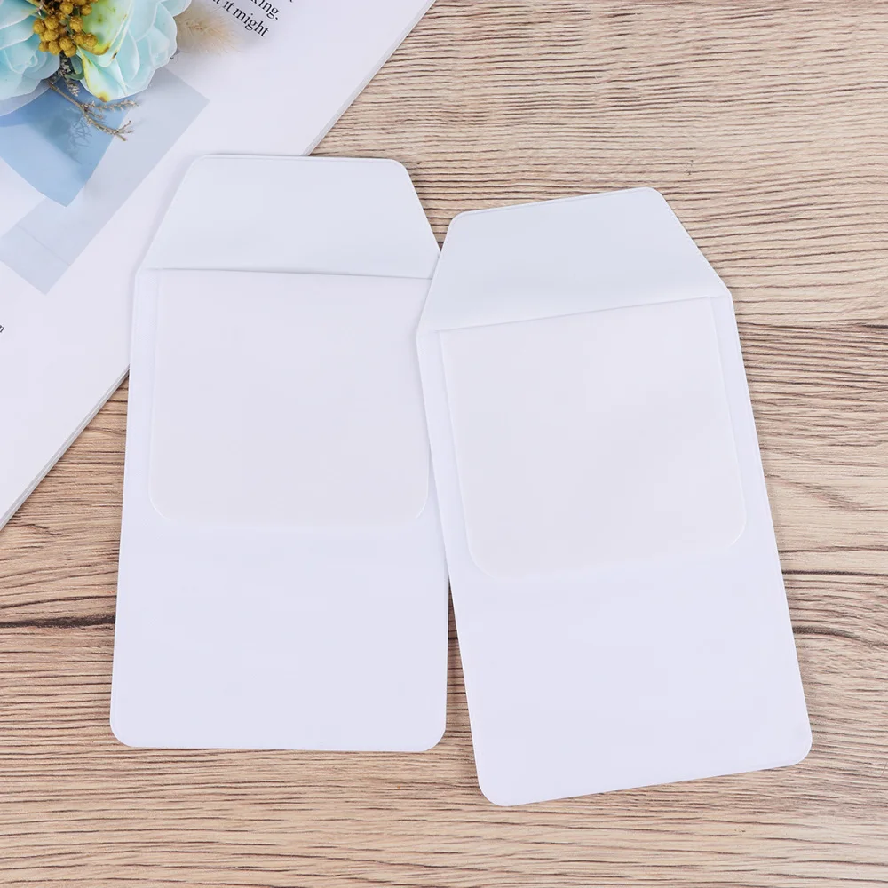 

10PCS PVC Transparent Leak-Proof Pen Pouch Inserted Pen Bag Pocket Bag for Nurse (White)