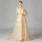 Женское вечернее платье, длинное блестящее платье из тюля с открытой спиной, для свадьбы, выпускного вечера, размера плюс