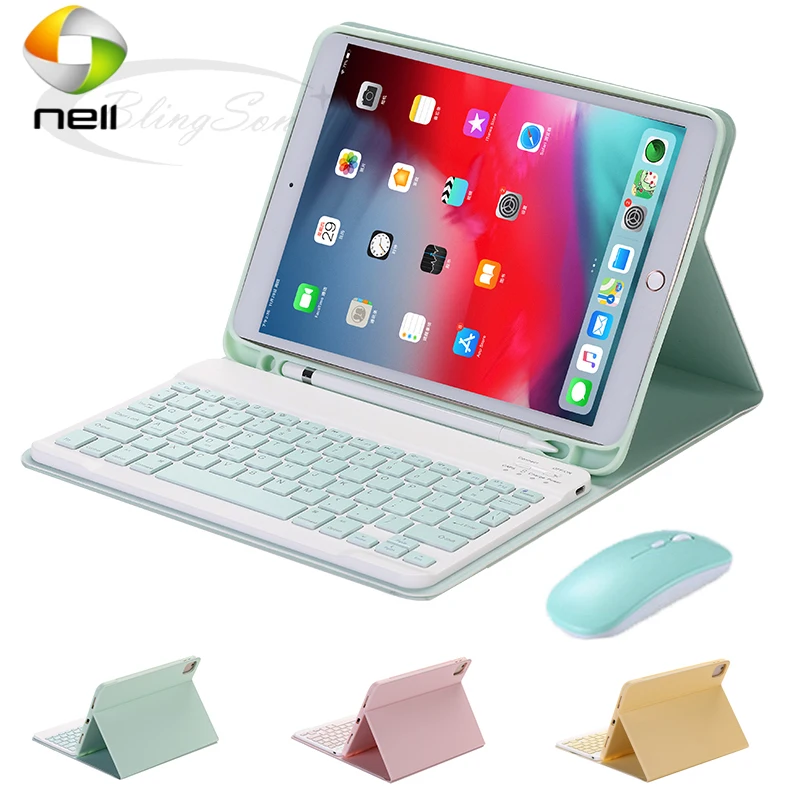 

Fashion Keyboard Case iPad Mini 5 Mini 4 Bluetooth keyboard Apple iPad Mini 4 5 Tablet Cover with Pen holder Mouse shell