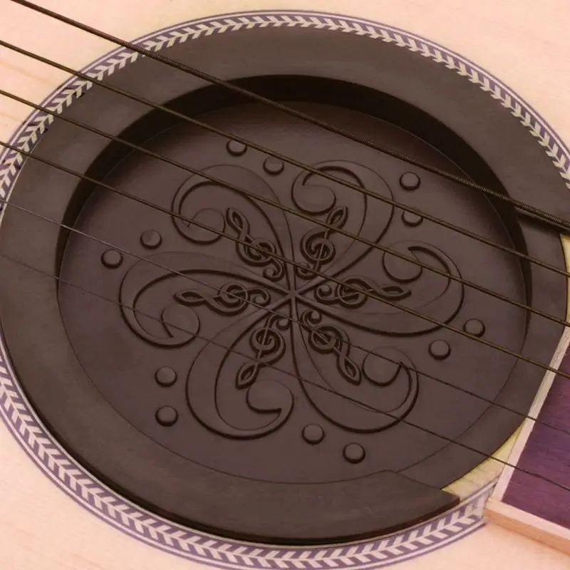 

Silicone Acoustic Guitar Soundhole Cover Weak Sound Buffer Plug Guitar Accessory