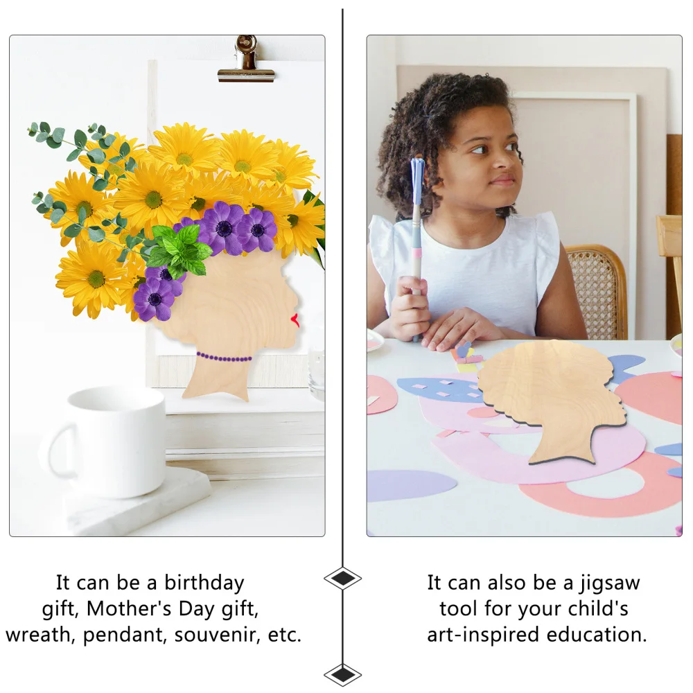 

DIY Wooden Silhouette Template Natural Silhouette Template Creative Template