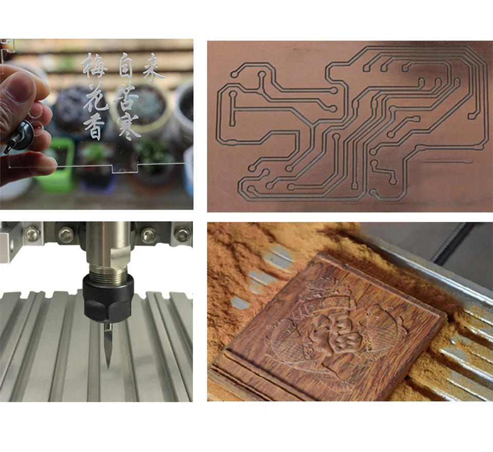 Фрезерный станок по дереву с ЧПУ фрезерный 26*30 см поддержкой лазерной гравировки