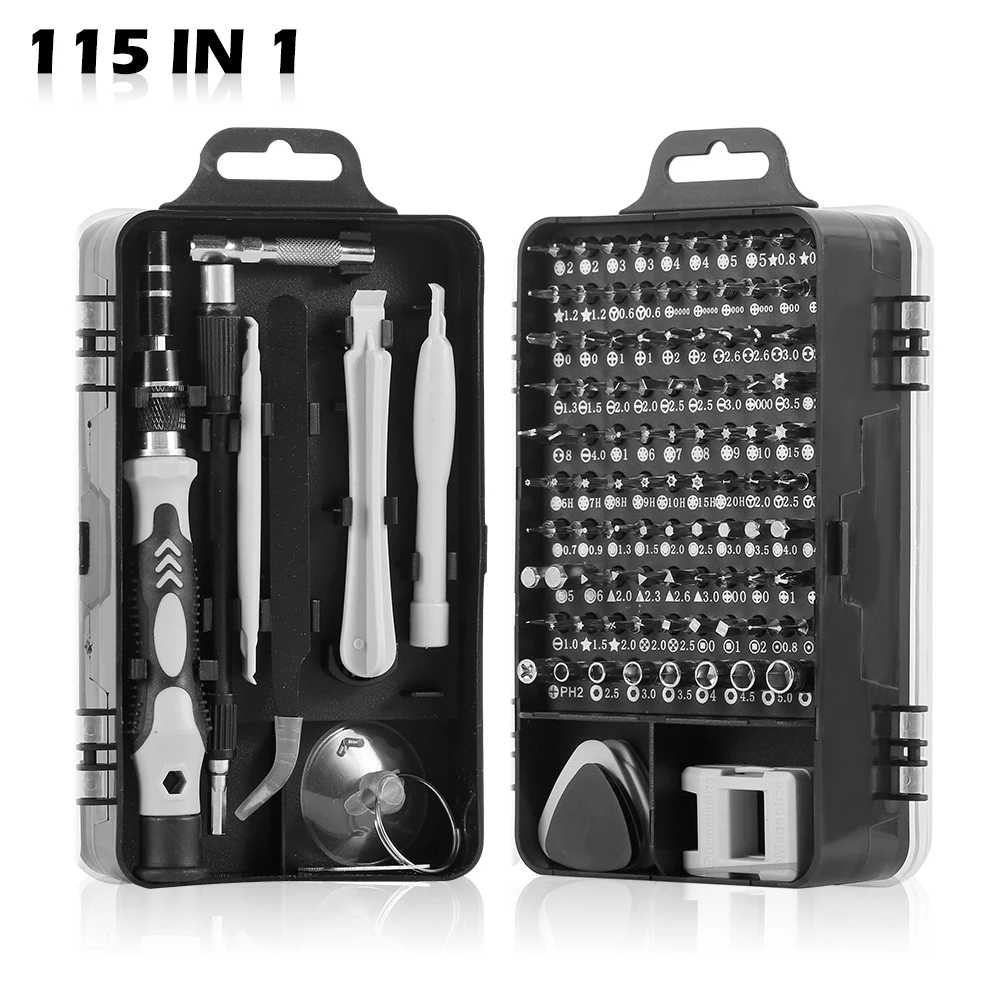 Набор отверток 115 в 1 Мини электрическая Точная отвертка на мобильный телефон