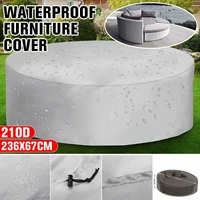 5size round table chair set outdoor garden furniture cover waterproof oxford sofa protection patio rain sun dustproof covers