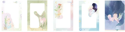 

143mmx93mm girl dream paper postcard(1pack=30pieces)