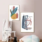 Креативная модная текстура абстрактные геометрические мазки кисти картины на холсте настенный постер печать картина для гостиной домашний декор