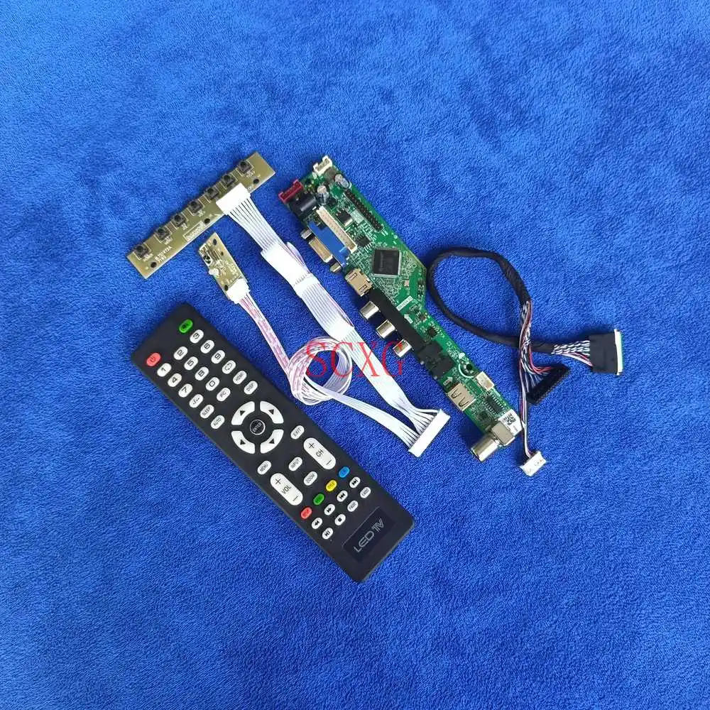 

Signal analog Fit LTN156AT03/LTN156AT09 1366*768 AV VGA USB HDMI-compatible LCD LED Monitor controller board DIY Kit 40-Pin LVDS