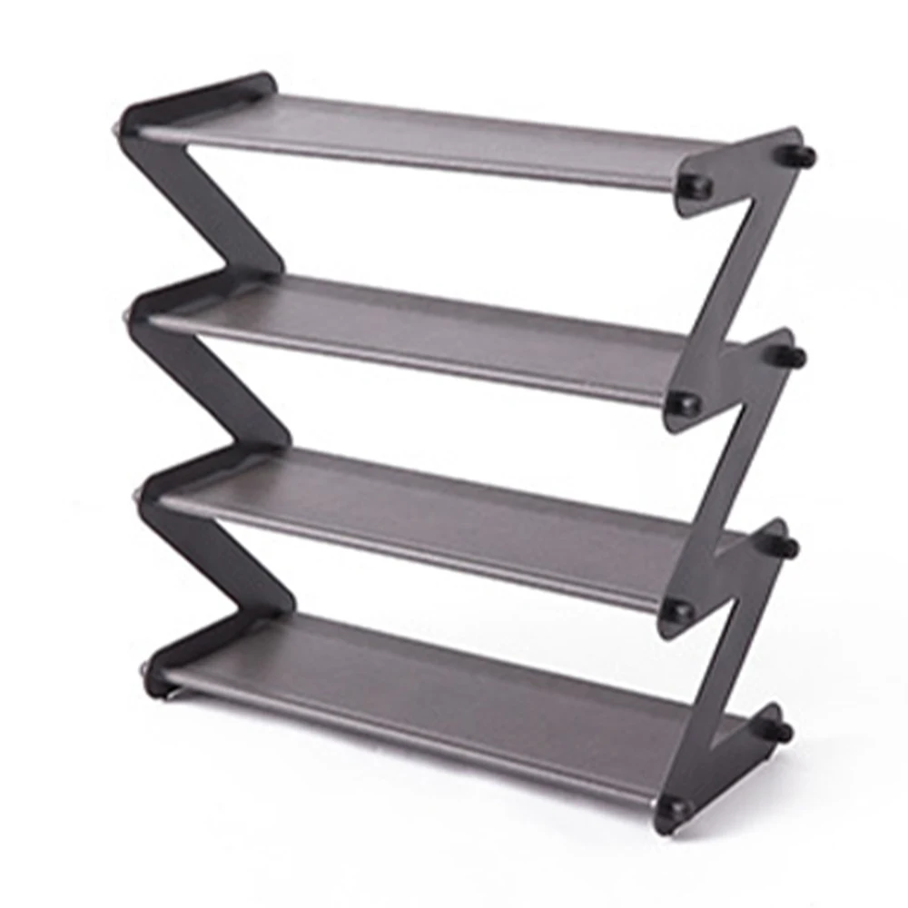 

Z Shape Shoe Shelf Practical Slipper Storage Rack Shoe Rack 4-layer Creative Easy To Assemble Home Organization