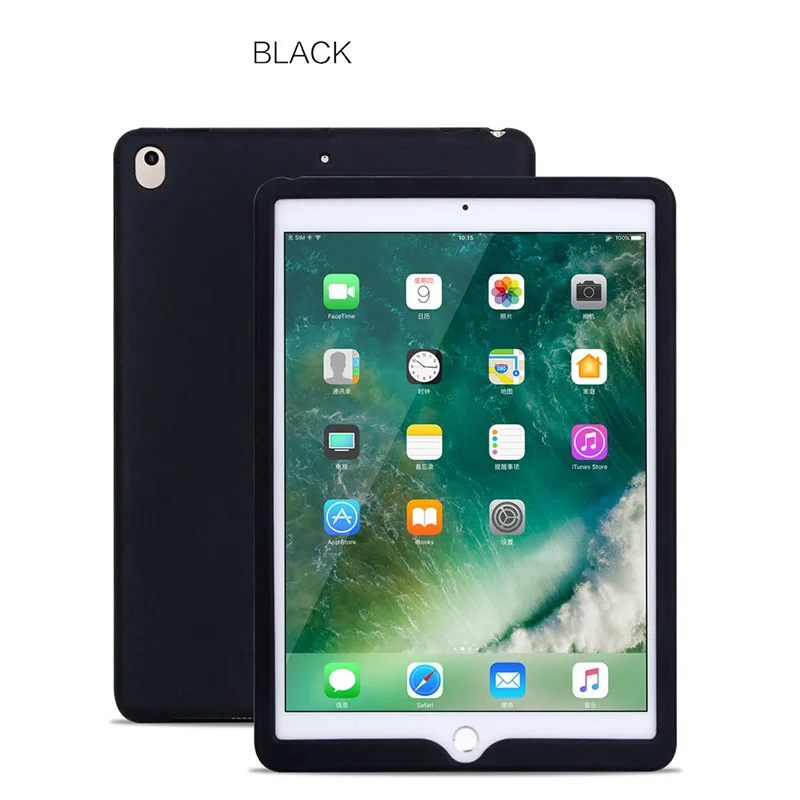 Tablet Silicone Case for iPad 9.7 Air 2 Case Soft Shockproof 360° Protection Back Shell Cover for iPad mini 2 3 4 Case