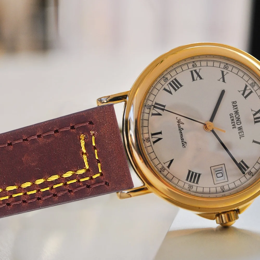 

1 Pc Cowhide Watch Wrist Strap Comfortable Watch Band Smartwatch Bracelet
