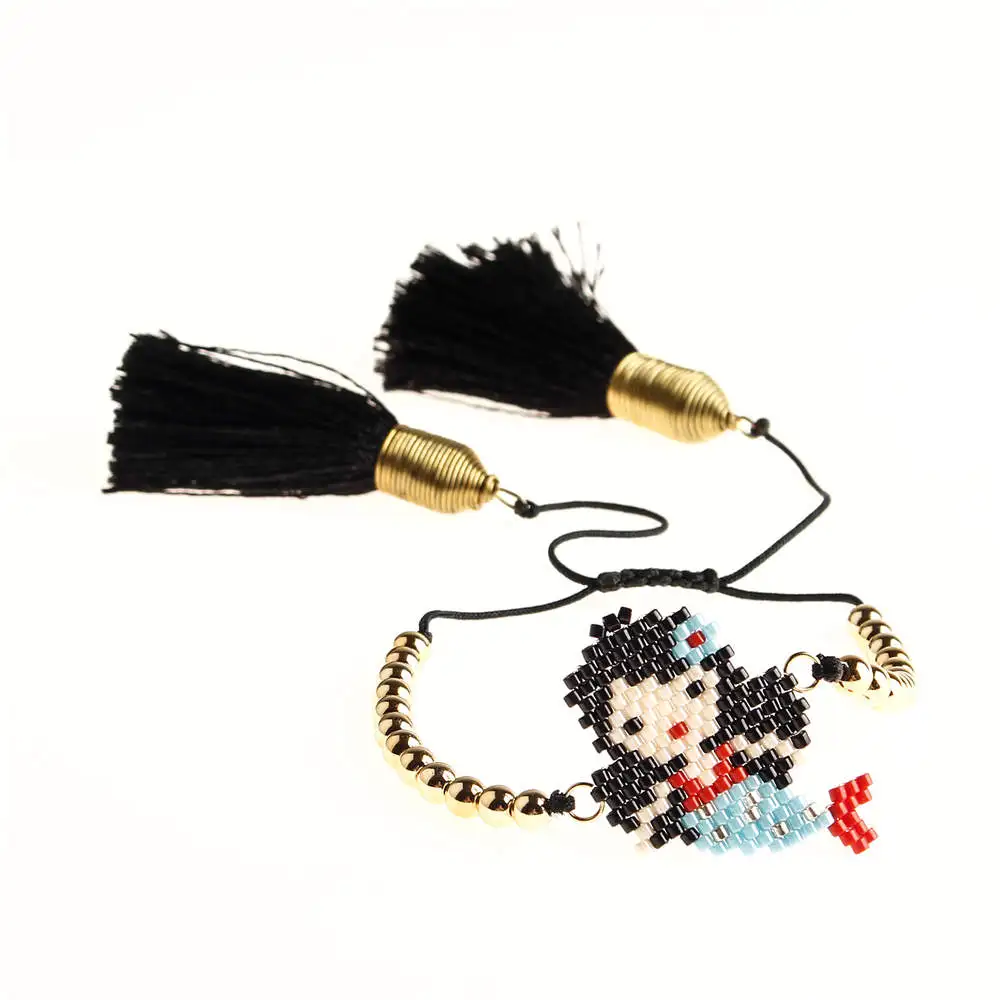 Shinus Perles MIYUKI браслет Русалка для женщин Pulseras Mujer пляжные украшения Miyuki дизайн Bileklik красивый 19 - Окраска металла: MI-B190361A