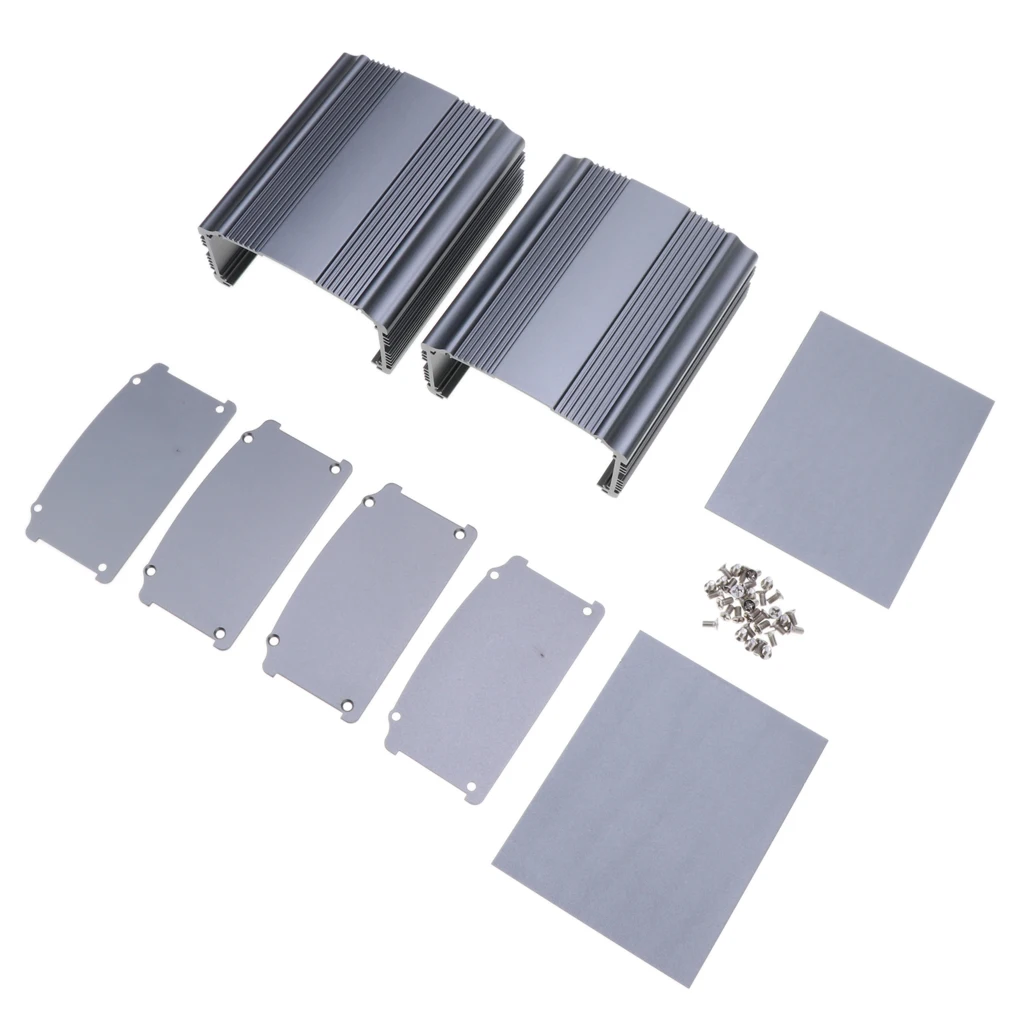 2 упаковки экструдированный Алюминий электронный корпус источника