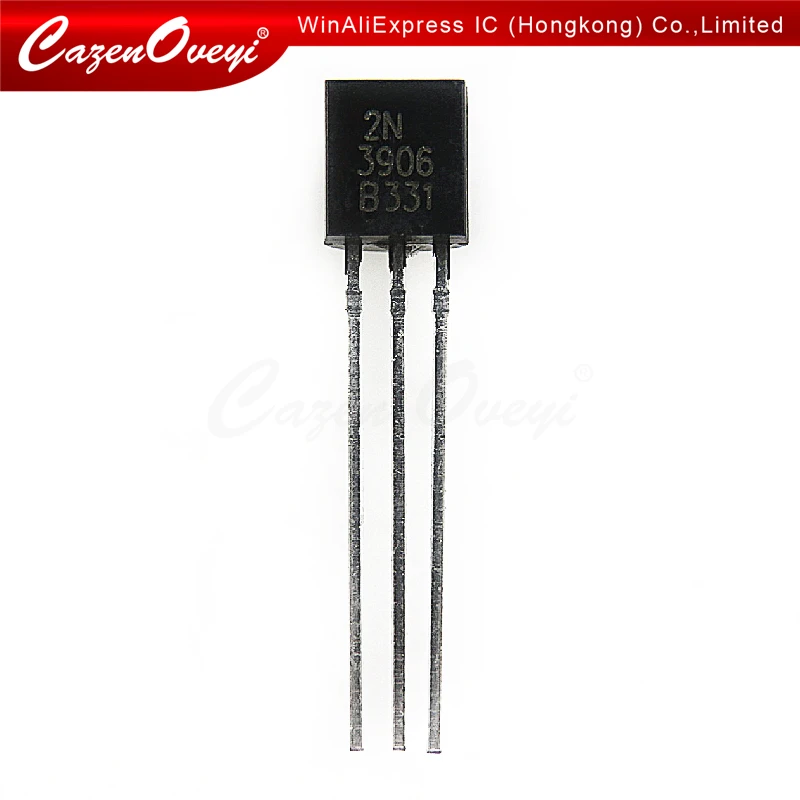 100 шт./лот 2N3906 TO 92 3906 Транзистор 0.2A 40V PNP MMBT3906 новый оригинальный в