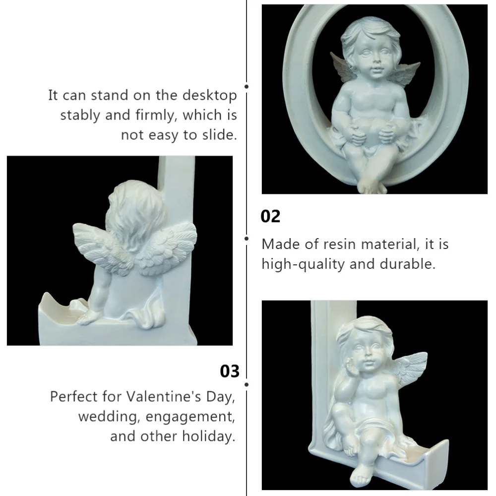 

1 Set LOVE Angel Figurines Valentine Gift Resin Valentine Statues Home Decor
