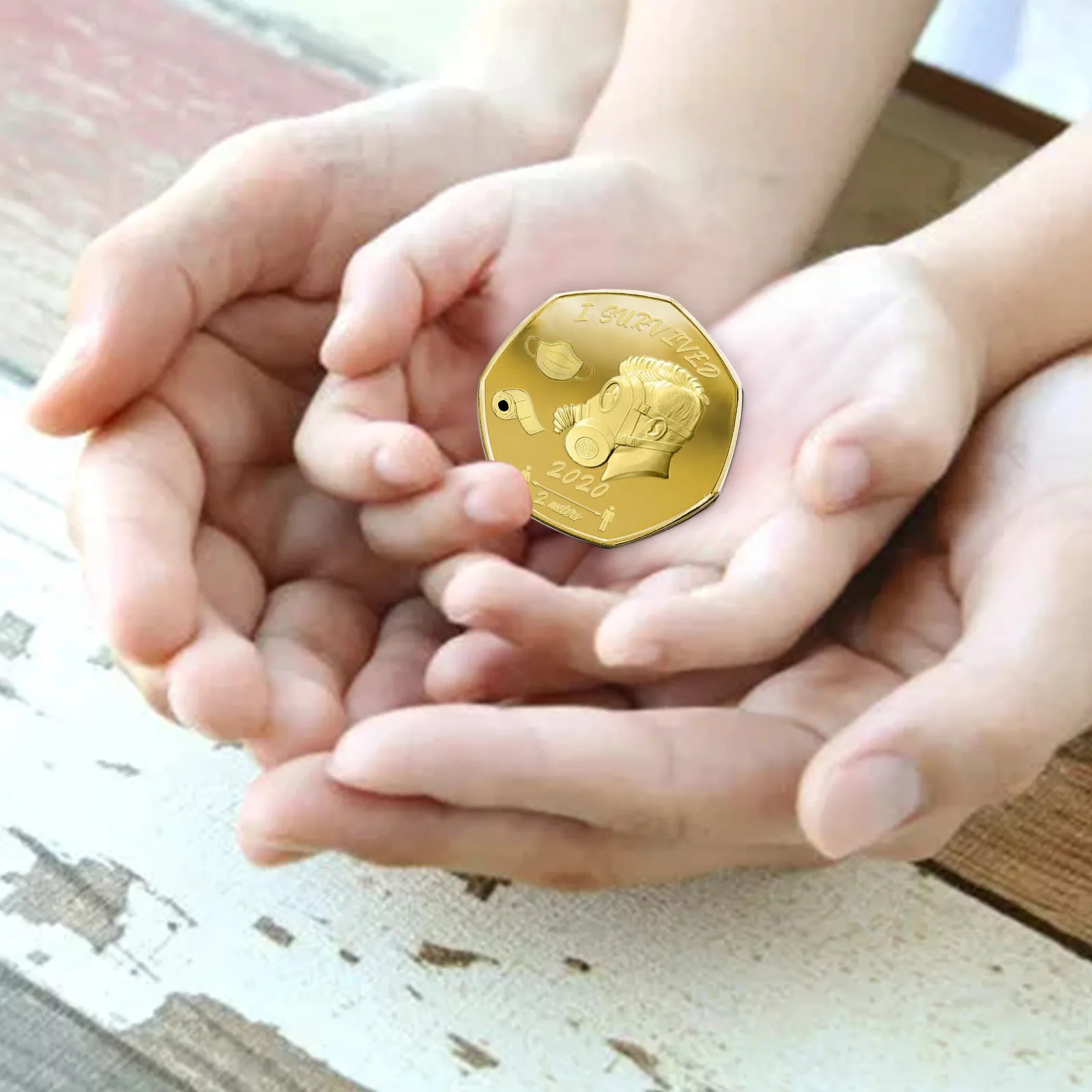 Коллекция сувенирных монет Я пережила 2020 аксессуары для украшения дома памятные