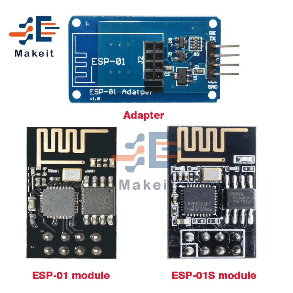ESP8266 ESP 01 01S серийный WI FI Беспроводной модуль адаптера 3 V 5V ESP01 ESP01S для Arduino