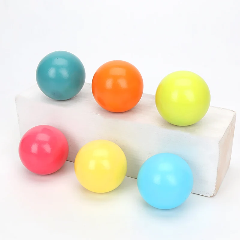 

Wooden Rainbow Block Wood Stacking Toys Grimms Rainbow Building Blocks Balls Montessori Eductaional Toy Kids Rainbow Stacker