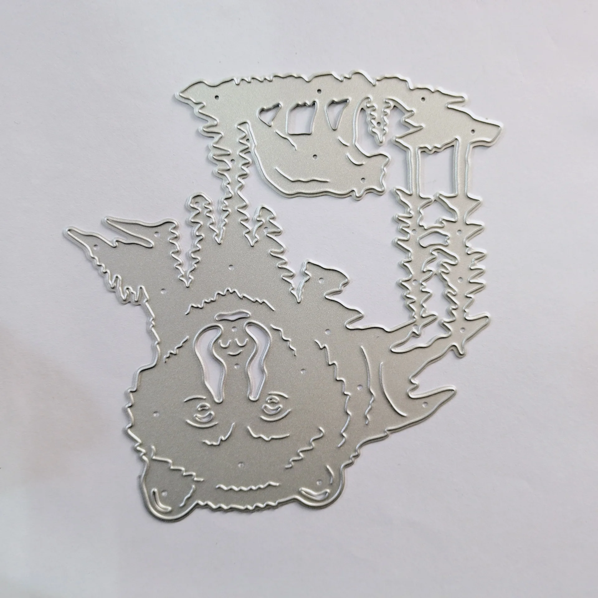

Forest animal wolf Shape Metal Cutting Dies Stencil Scrapbooking Photo Album Card Paper Embossing Craft DIY