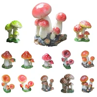 garden figurine eco friendly uv resistant resin mushroom statue succulent bonsai decor for home