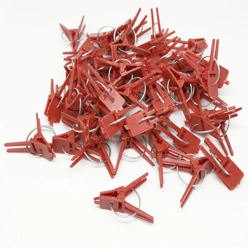 

50pcs Cucumber Clips Round Mouth Flat Mouth Watermelon Vegetables Garden Plant Support Graft Clips Eggplant Plastic Clips