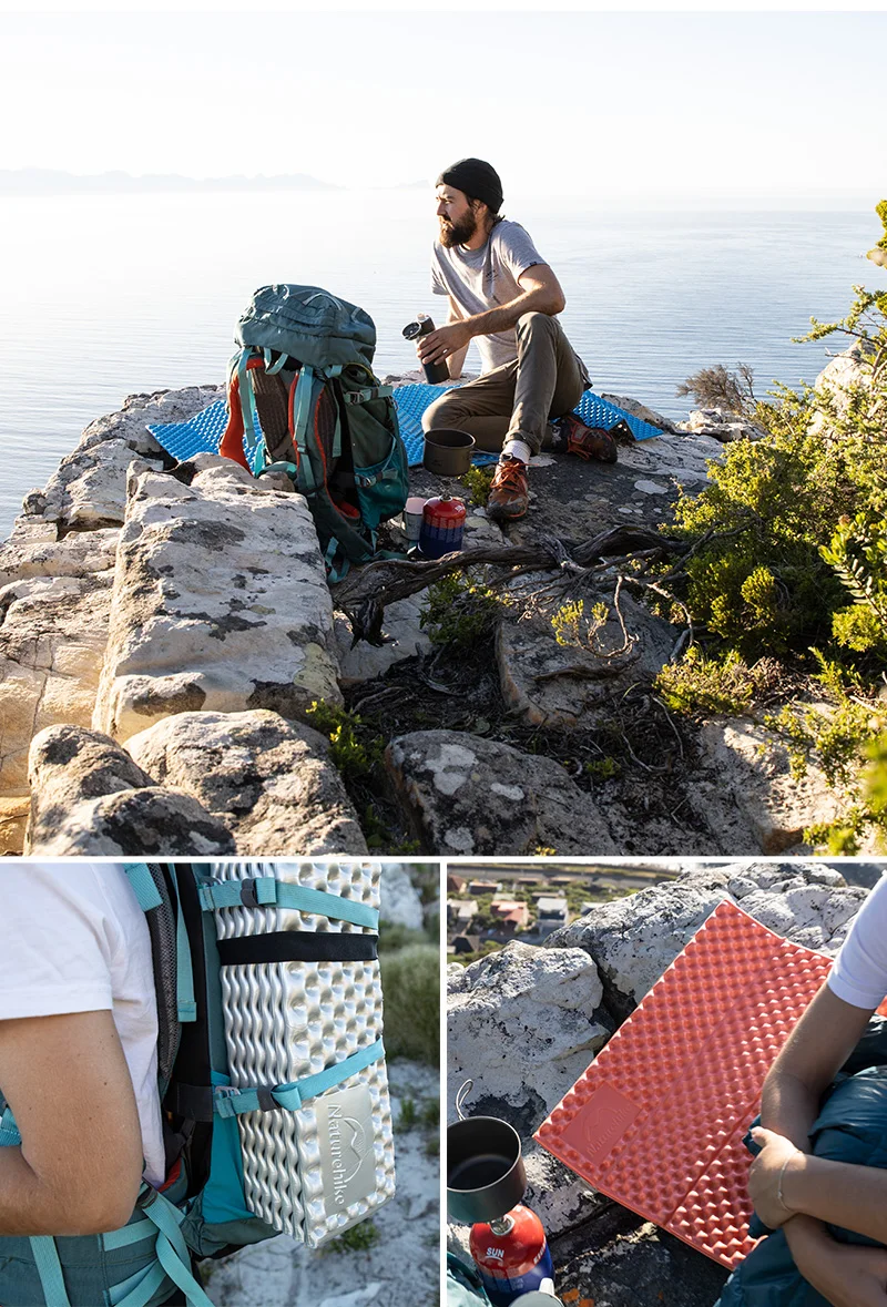 Naturehike Сверхлегкий портативный Одноместный складной пенопластовый кемпинг матрас походный спальный коврик компактный тент альпинистский спальный коврик