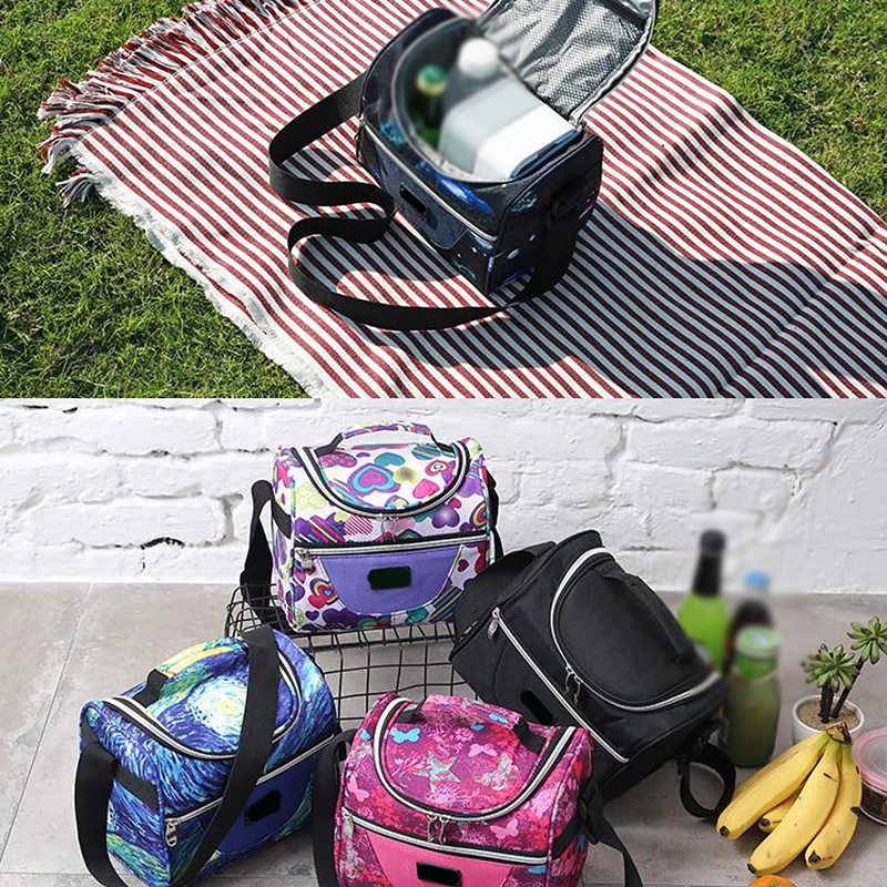 Цветная детская изолированная сумка для ланча диагональные сумки кулеры