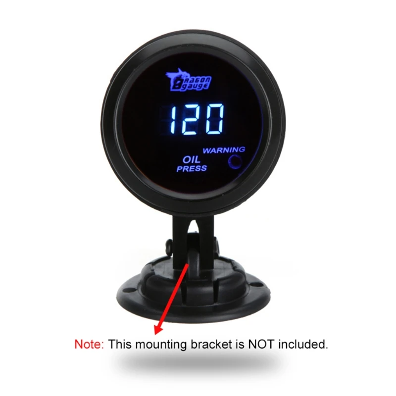 2&quot 52mm Auto Digital Oil Pressure Gauge 0-120psi Blue Led Light Press with Sensor Car Meter | Автомобили и мотоциклы