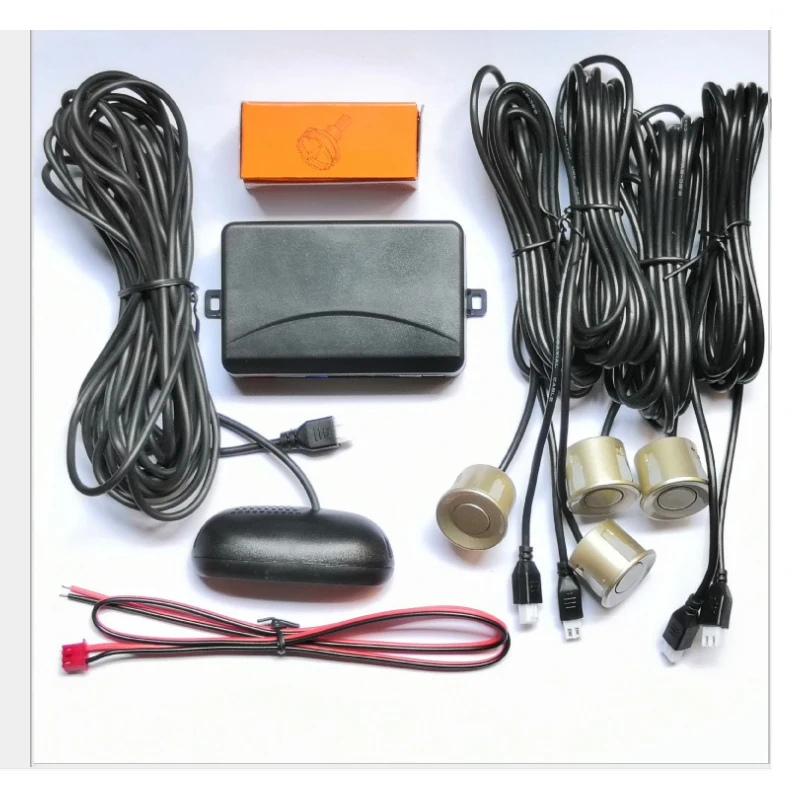 

Car Automatic Parktronic LED Parking Sensor with 4 Sensors Reversing Buzzer Detector System Spare Parking Radar Monitor