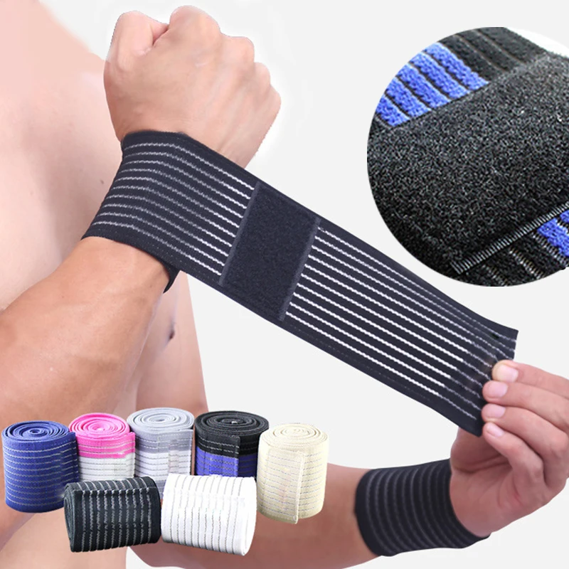 

1PCS 40*7.5cm Wrist Band Men Women Elastic Bandage for Hand Wrist Strap Wrap Fitness Wristband Sport Gym Support Wrist Protector