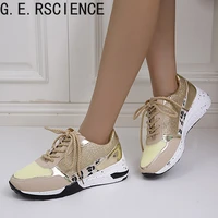 2021 autumn new womens shoes fashion sequins high heeled large size womens sports and leisure single shoes