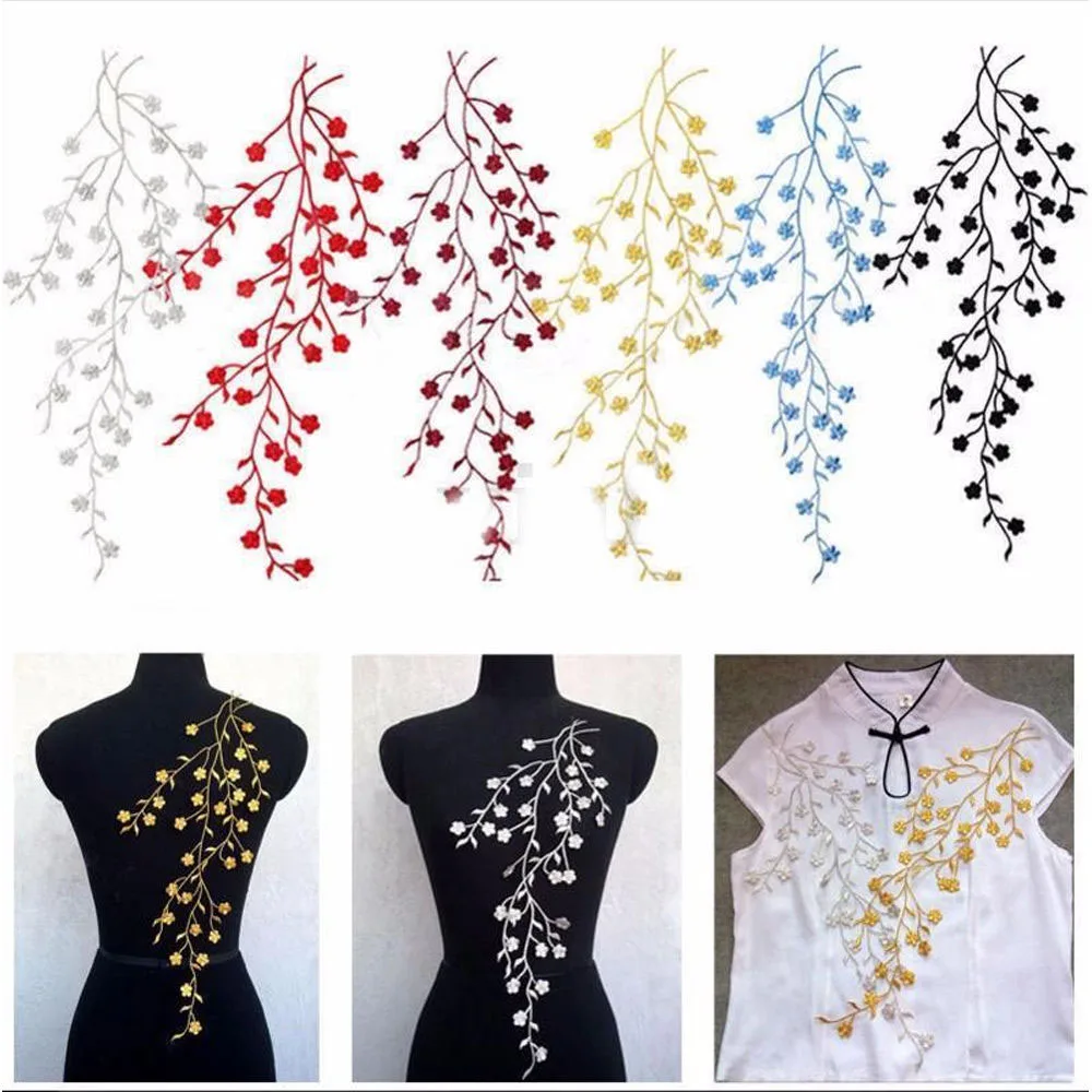 14 ''сливы с аппликацией в виде цветка одежда заплата вышивки ткань наклейка