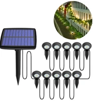 solar garden ground lights spot lights upgraded 10 in 1 outdoor