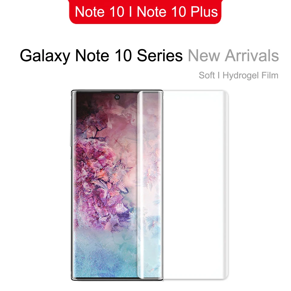 Защитный экран без стекла для Samsung Galaxy Note 10 Plus Защитная Гидрогелевая пленка S20 Note10