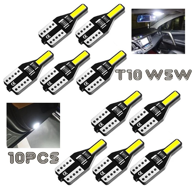 СВЕТОДИОДНЫЙ Автомобильный светильник T10 W5W Canbus 10 шт. для Mercedes Benz W202/220/204/203/210 E B C ML