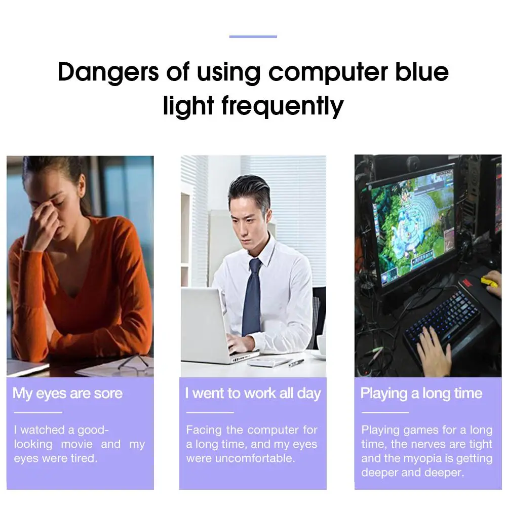 12.5-15.6-inch Computer Monitor Universal 30 Degrees Anti-sneak Peek Anti-Blue Eye Protection Film LCD Protective Film